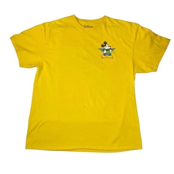 Vintage Disney Mickey Mouse Limited Edition Yellow Gold T Shirt Men’s Size XL - Picture 1 of 9